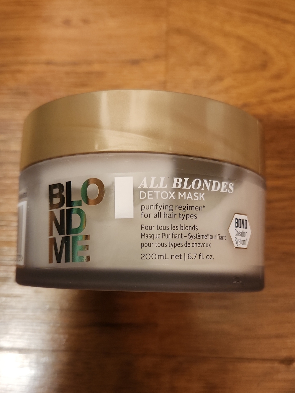 BLONDME All Blondes Detox Mask – Blonde Hair Purifying Treatment (White/Gold)